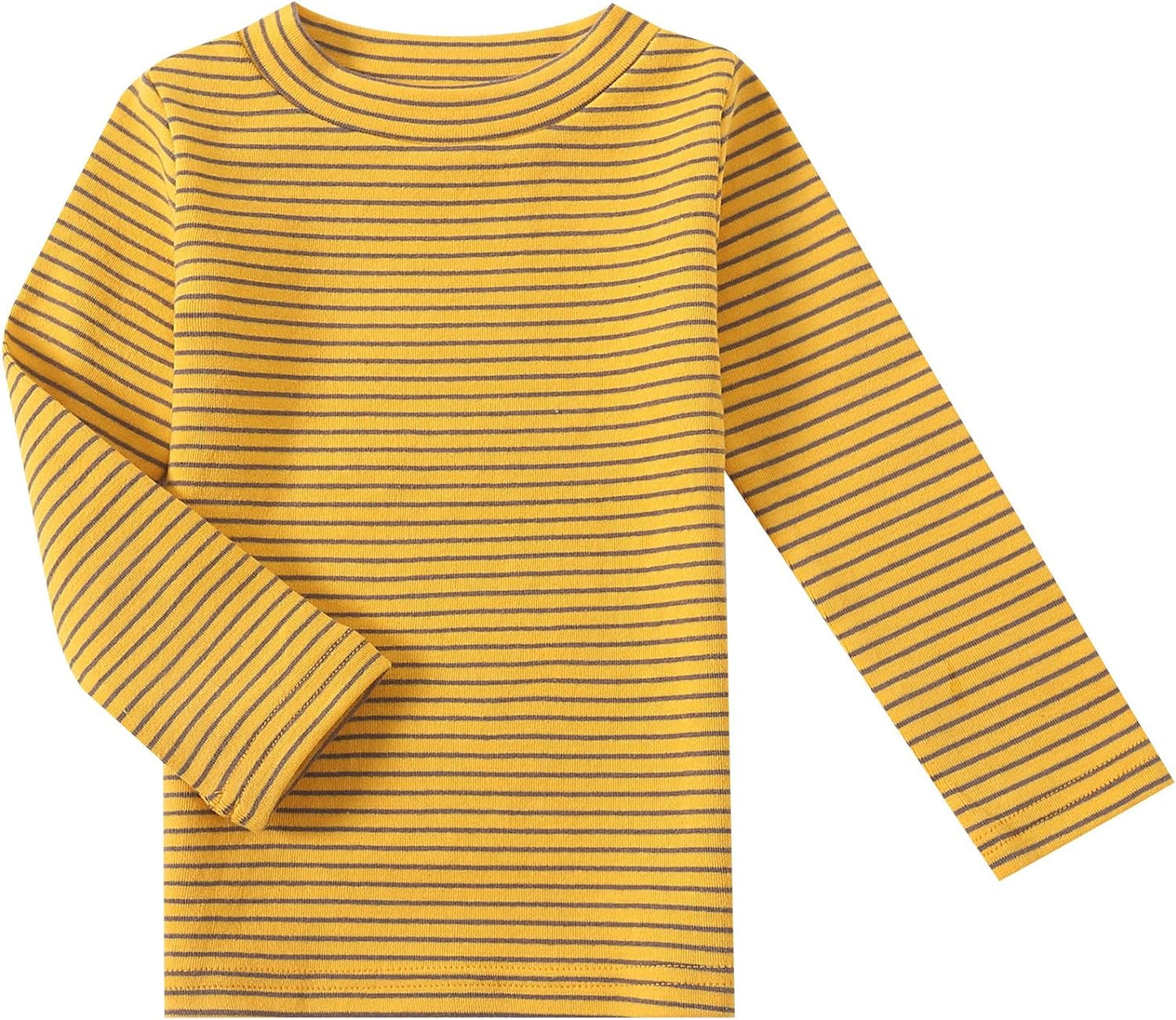 Baby Toddlers Long Sleeve Tee Little Kids Cotton Striped T-Shirt Crew Neck Tops