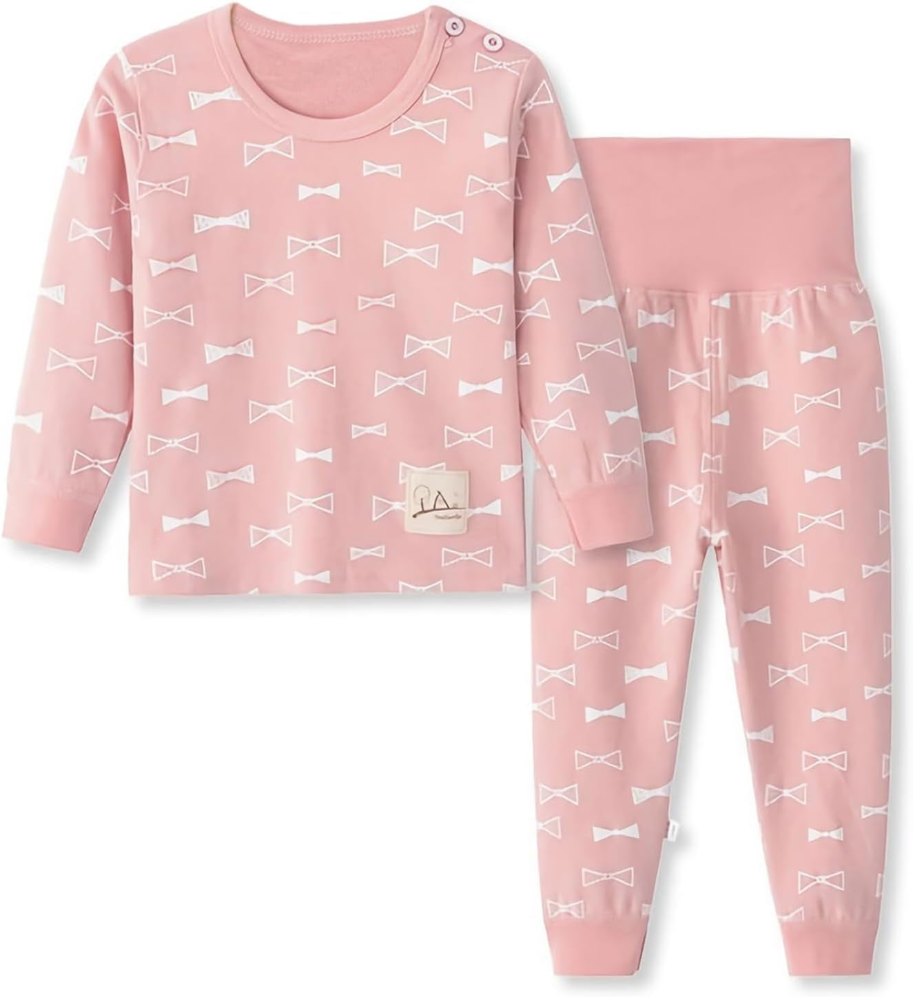 100% Organic Cotton Baby Boys Girls Pajamas Set Long Sleeve Sleepwear(3M-6T)