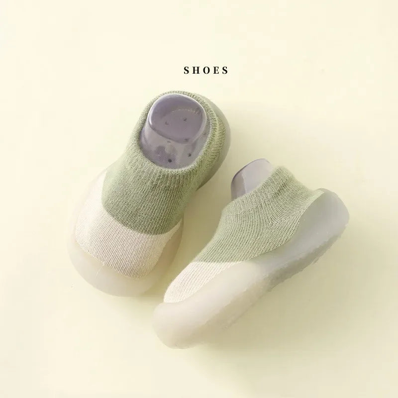 Baby Socks Shoes Infant Color Matching Cute Kids Boys Shoes Doll Soft Soled Child Floor Sneaker Bebe Toddler Girls First Walkers