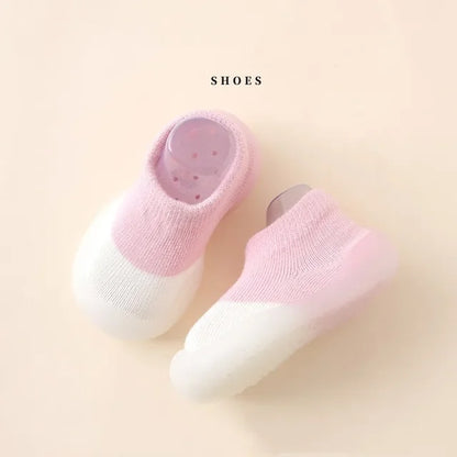 Baby Socks Shoes Infant Color Matching Cute Kids Boys Shoes Doll Soft Soled Child Floor Sneaker Bebe Toddler Girls First Walkers