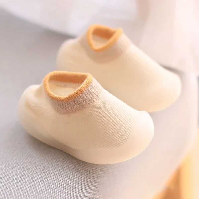 Baby Socks Shoes Infant Color Matching Cute Kids Boys Shoes Doll Soft Soled Child Floor Sneaker Bebe Toddler Girls First Walkers