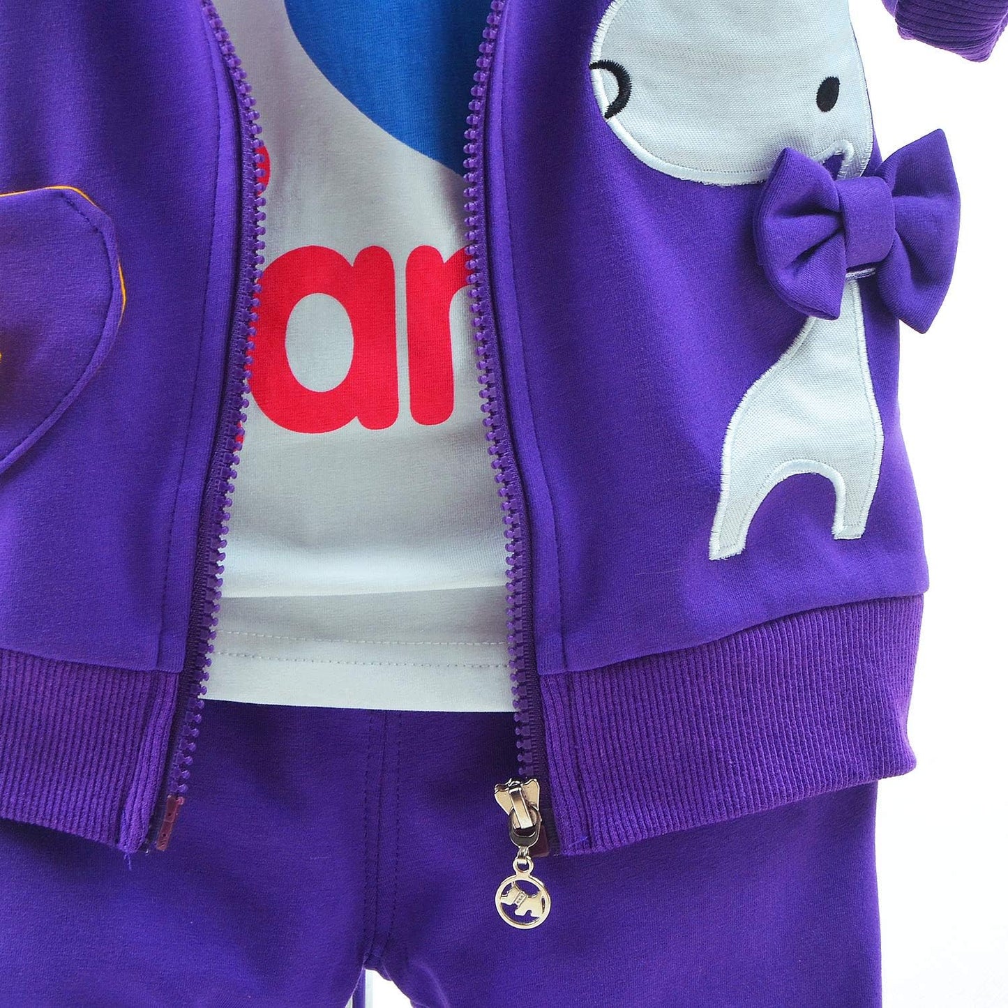 6M-4Y 3Pcs Baby Girl Casual Hoodie Jacket Cotton T-Shirt Pants Sweater