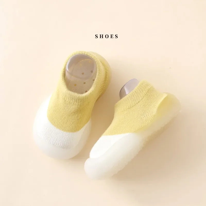 Baby Socks Shoes Infant Color Matching Cute Kids Boys Shoes Doll Soft Soled Child Floor Sneaker Bebe Toddler Girls First Walkers