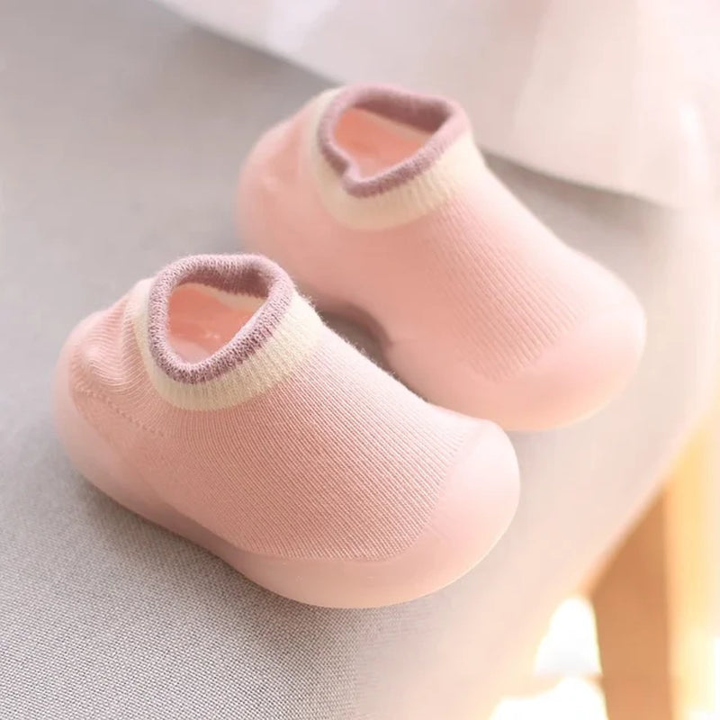 Baby Socks Shoes Infant Color Matching Cute Kids Boys Shoes Doll Soft Soled Child Floor Sneaker Bebe Toddler Girls First Walkers