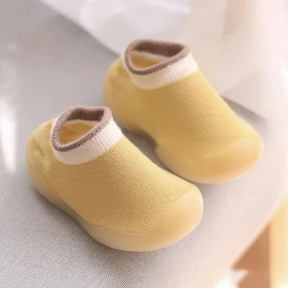 Baby Socks Shoes Infant Color Matching Cute Kids Boys Shoes Doll Soft Soled Child Floor Sneaker Bebe Toddler Girls First Walkers