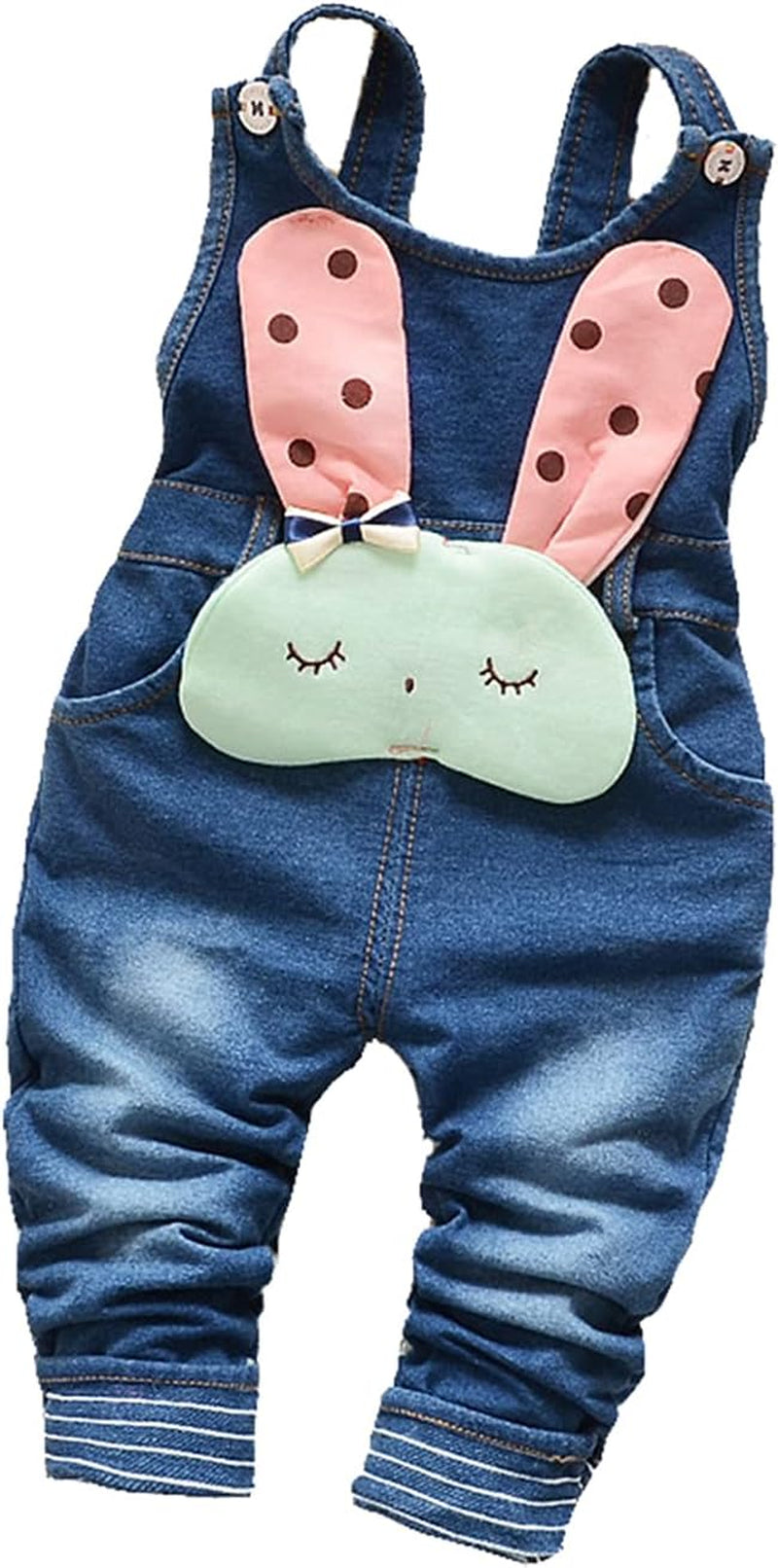 Baby Cotton 3D Cartoon Soft Knitted Jeans Overalls