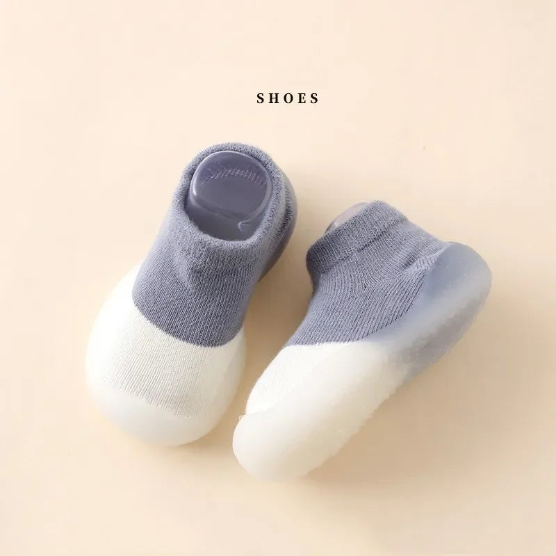 Baby Socks Shoes Infant Color Matching Cute Kids Boys Shoes Doll Soft Soled Child Floor Sneaker Bebe Toddler Girls First Walkers