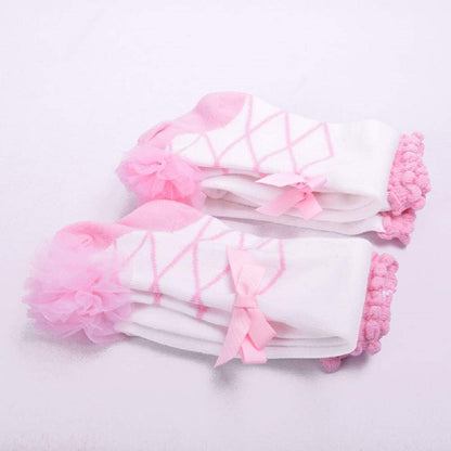 Baby Girl Tights Lace Bow Princess Legging Cotton Stocking Socks Pantyhose