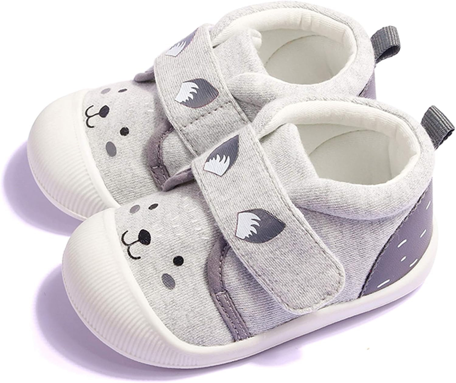 Baby Boys Girls Outdoor Cotton Breathable Sneakers Toddler Cartoon Rubber Soft Bottom Non-Slip First Walker Casual Shoes